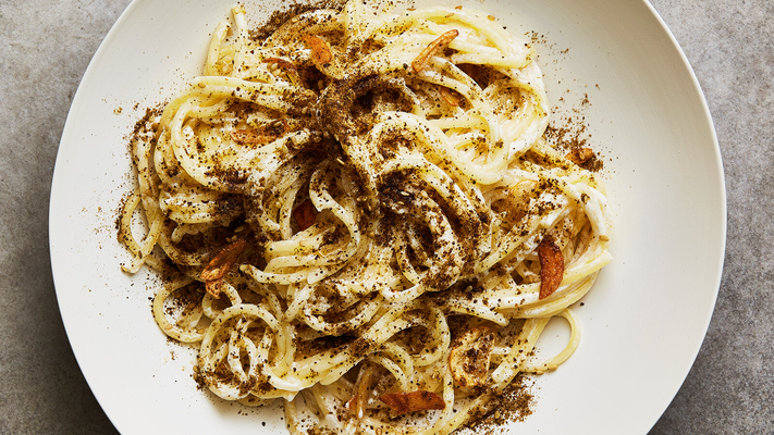Image of Za’atar and Labneh Spaghetti from New York Times Cooking