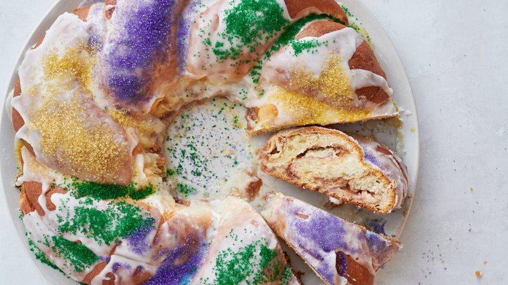 Image of King Cake With Strawberry and Cream Cheese Filling from New York Times Cooking