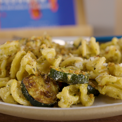 Image of Zucchini and Feta Pasta with Za'atar Pangrattato from Food52