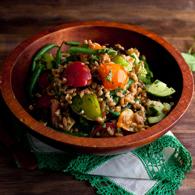 Image of Farro Salad With Tomatoes and Romano Beans from New York Times Cooking