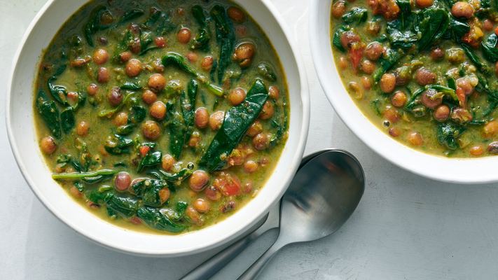 Image of Spinach and Gungo Pea Soup from New York Times Cooking