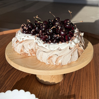 Image of Chocolate Swirl Pavlova with Cherries & Cream from Food52