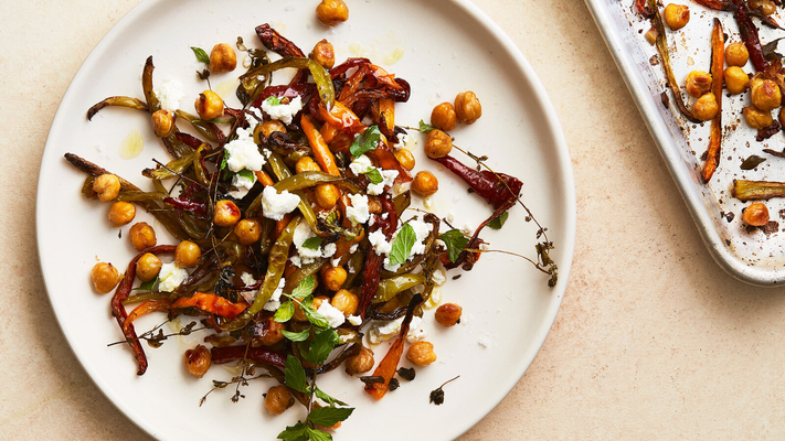 Image of Roasted Chickpeas and Peppers With Goat Cheese from New York Times Cooking