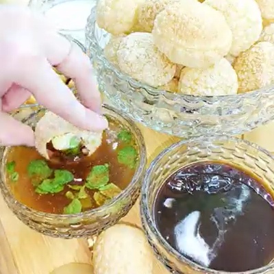 Image of Salman Pani Puri Recipe with ARMSKING Packet from Food52