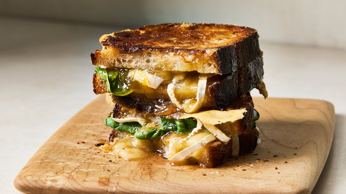 Image of Brie and Mango Chutney Grilled Cheese from New York Times Cooking