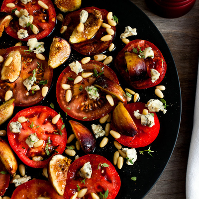Image of Tomato, Fresh Fig and Blue Cheese Salad from New York Times Cooking