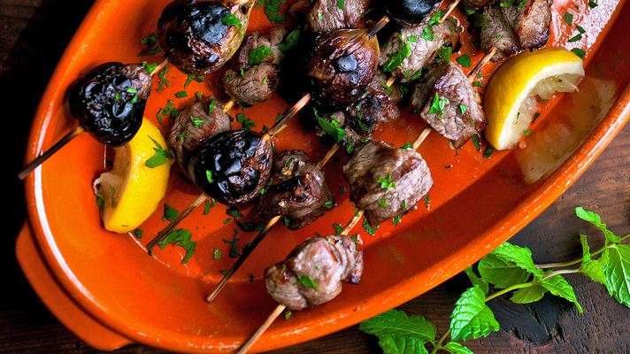 Image of Lamb and Fig Skewers With Honey and Rosemary from New York Times Cooking