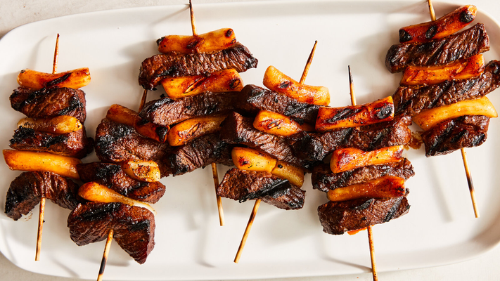 Image of Galbi and Tteok Skewers from New York Times Cooking