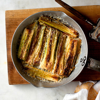 Image of Braised Leeks With Parmesan from New York Times Cooking