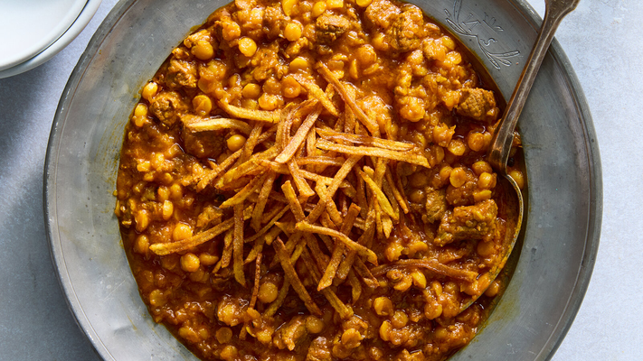 Image of Khoresh Gheymeh (Meat and Split Pea Stew) from New York Times Cooking