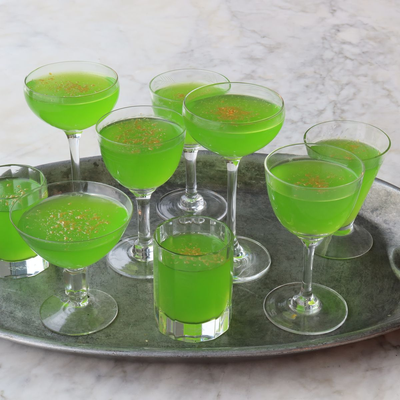 Image of The Substance-Inspired Midori Sour Jello Shots from Food52