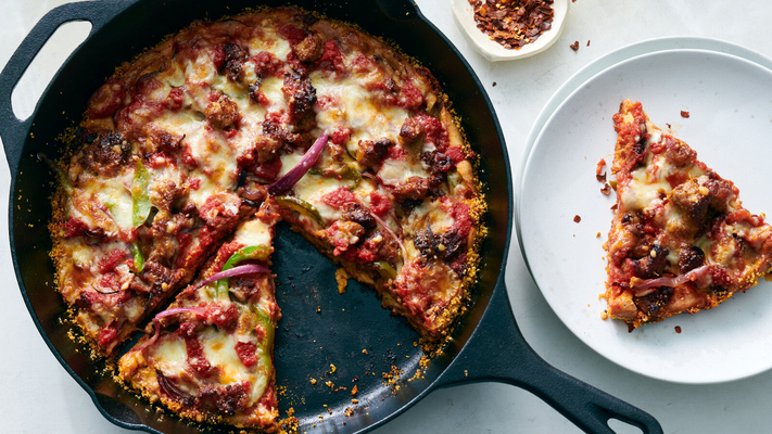 Image of Crazy Crust Pizza With Sausage from New York Times Cooking