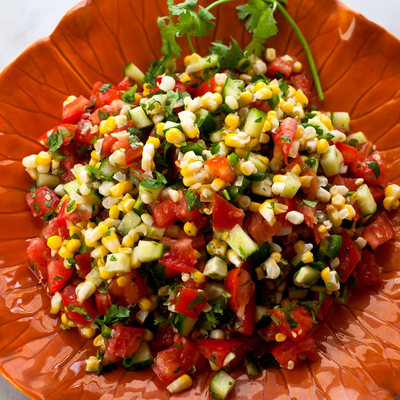 Image of Tomato, Cucumber and Corn Salad from New York Times Cooking