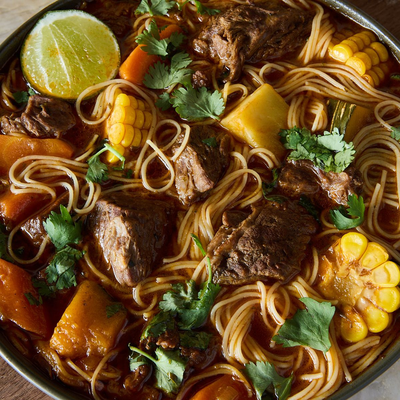Image of Sopa de Res y Fideos (Puerto Rican Beef Noodle Soup) from Food52